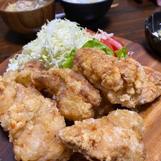 鶏胸肉でジューシー唐揚げ